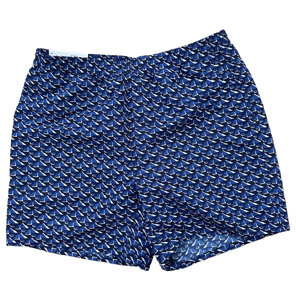 Uniqlo Swim Shorts Men's M Blue Swim‎ Active Shorts 5.5" w/ Mesh Liner Shorts